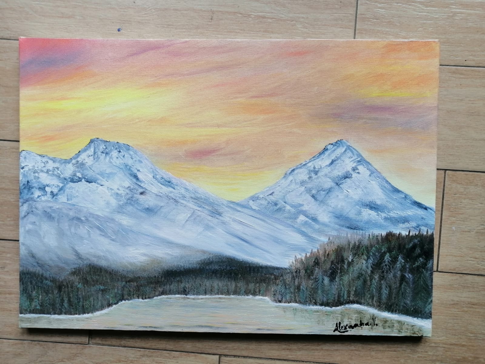 Tramonto sulle montagne