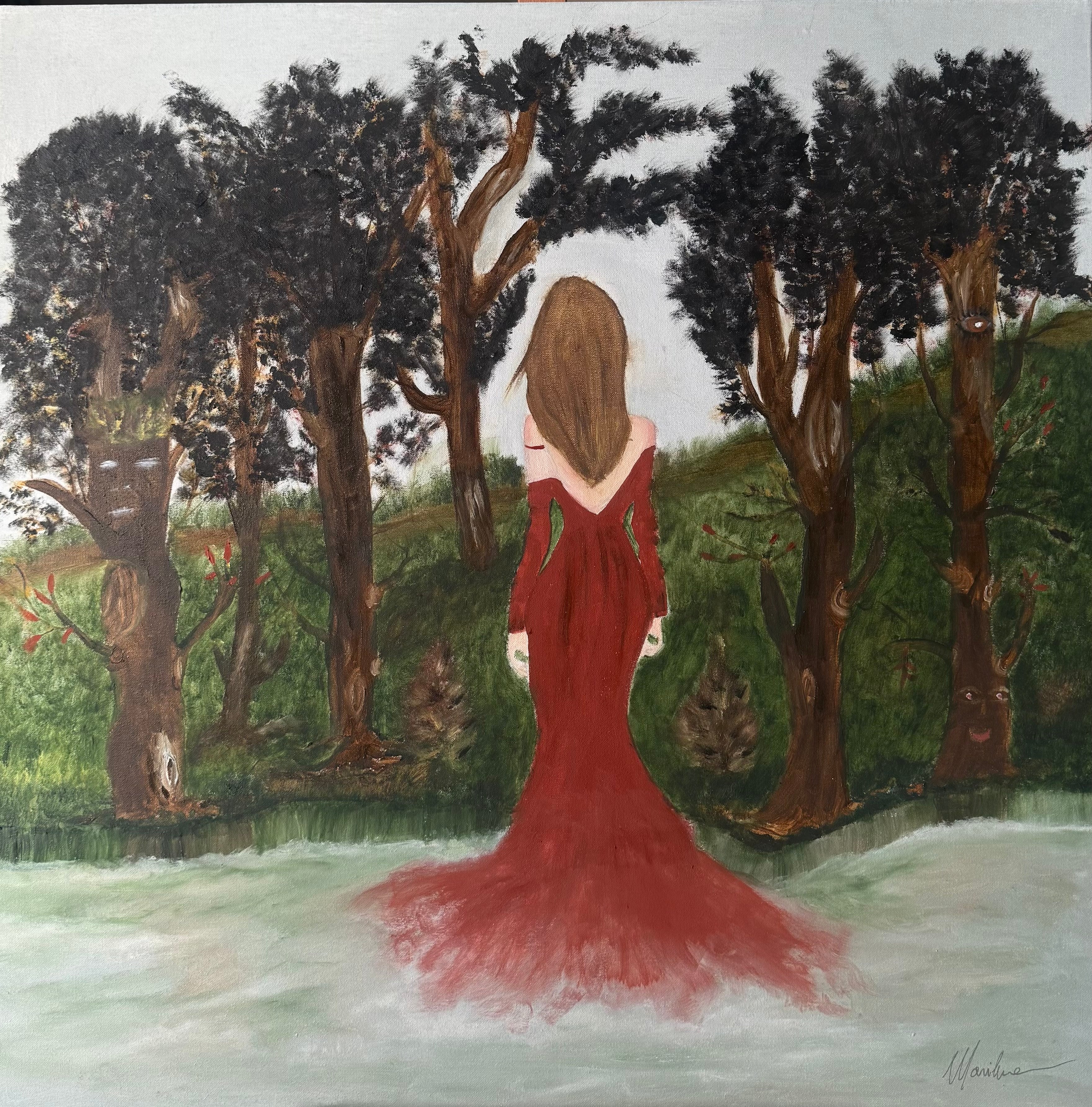 La donna in rosso