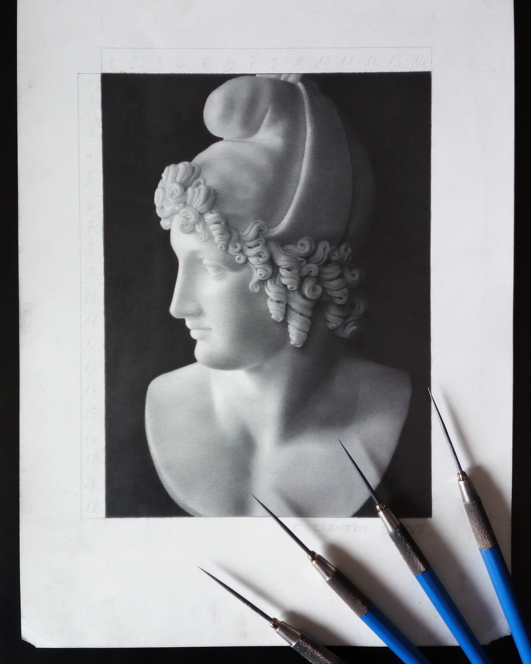 Testa di Paride, da Antonio Canova