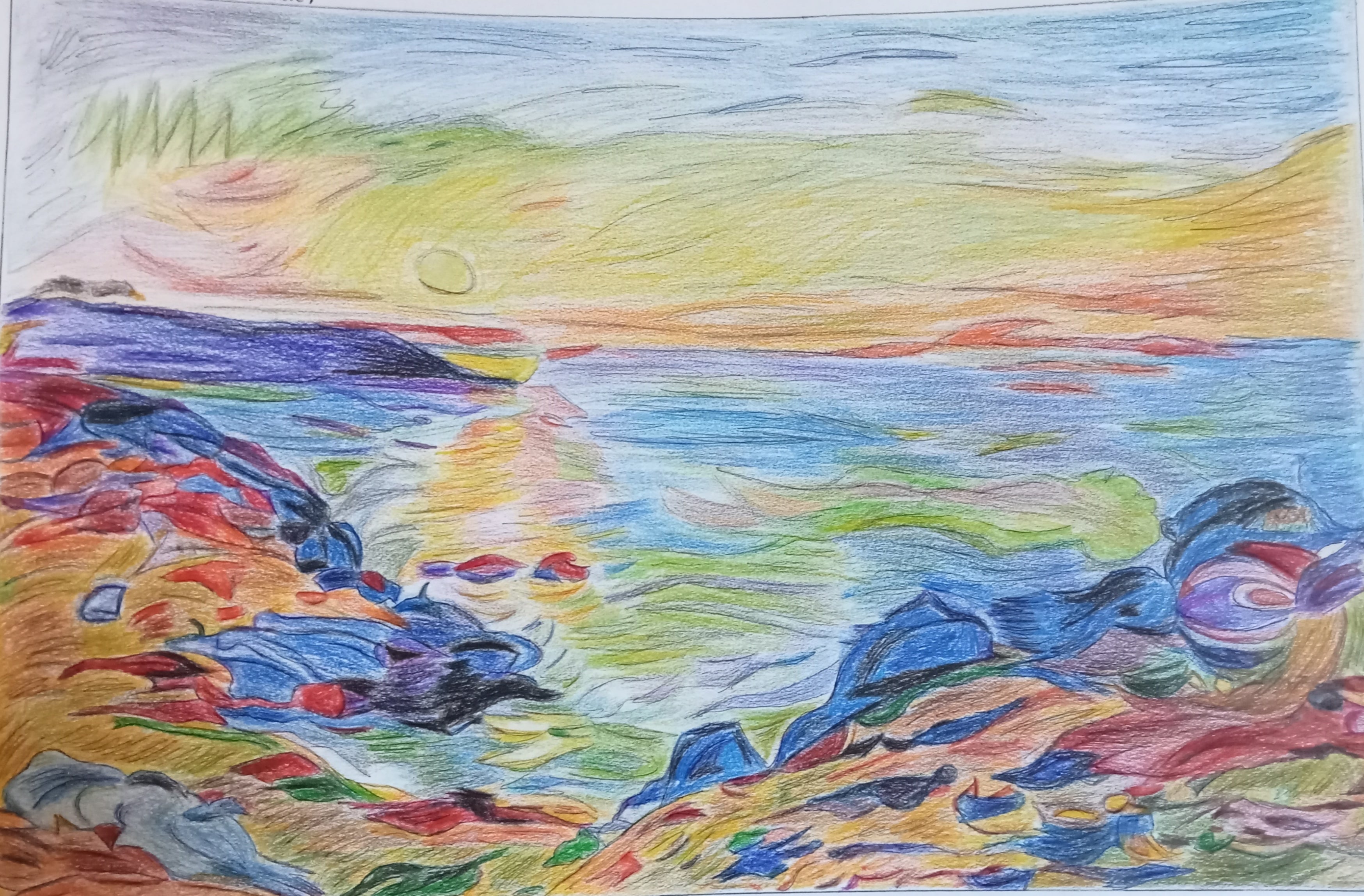 "Atardecer en Douarnenez"