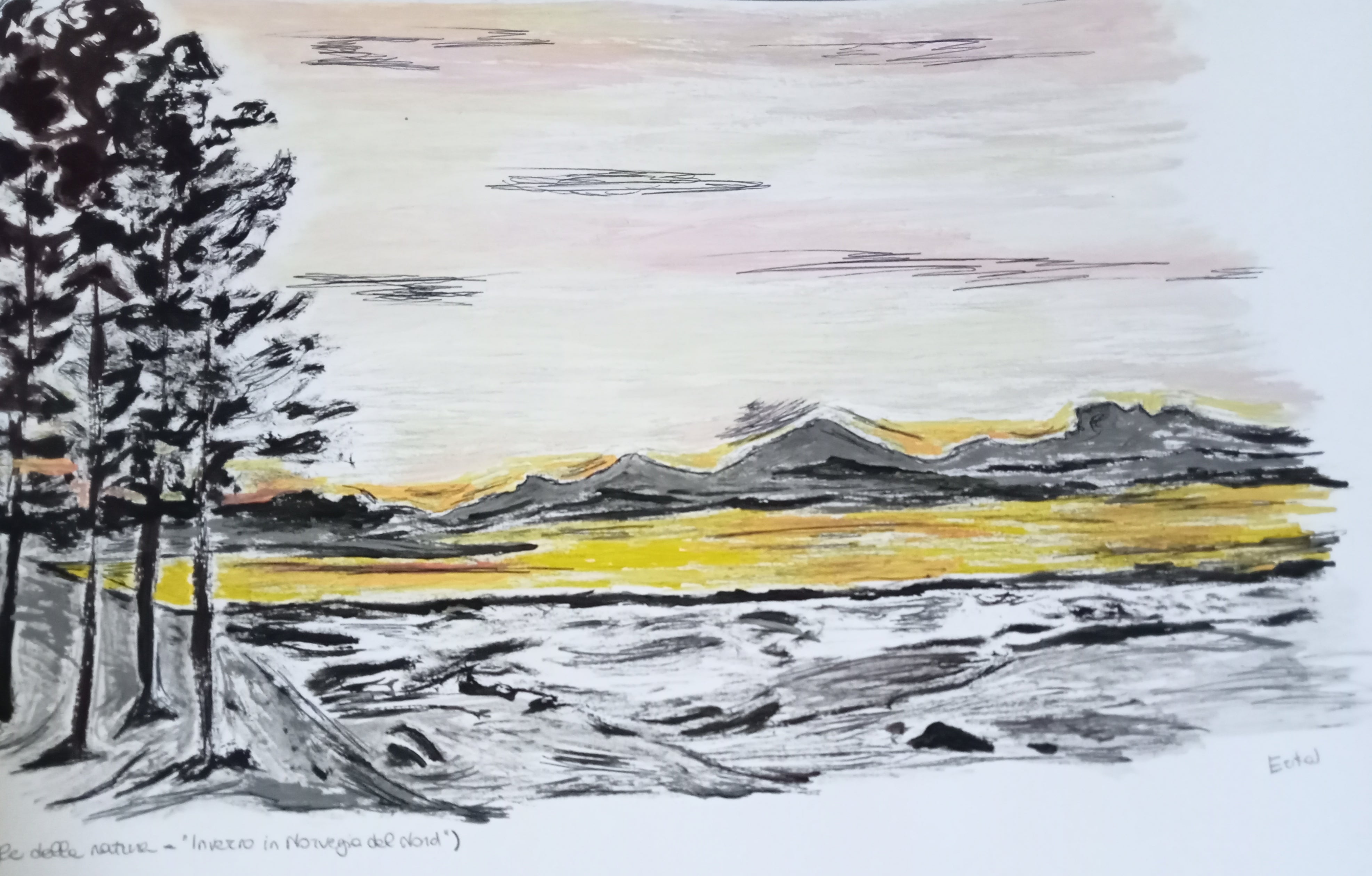 "Invierno en el norte de Noruega"