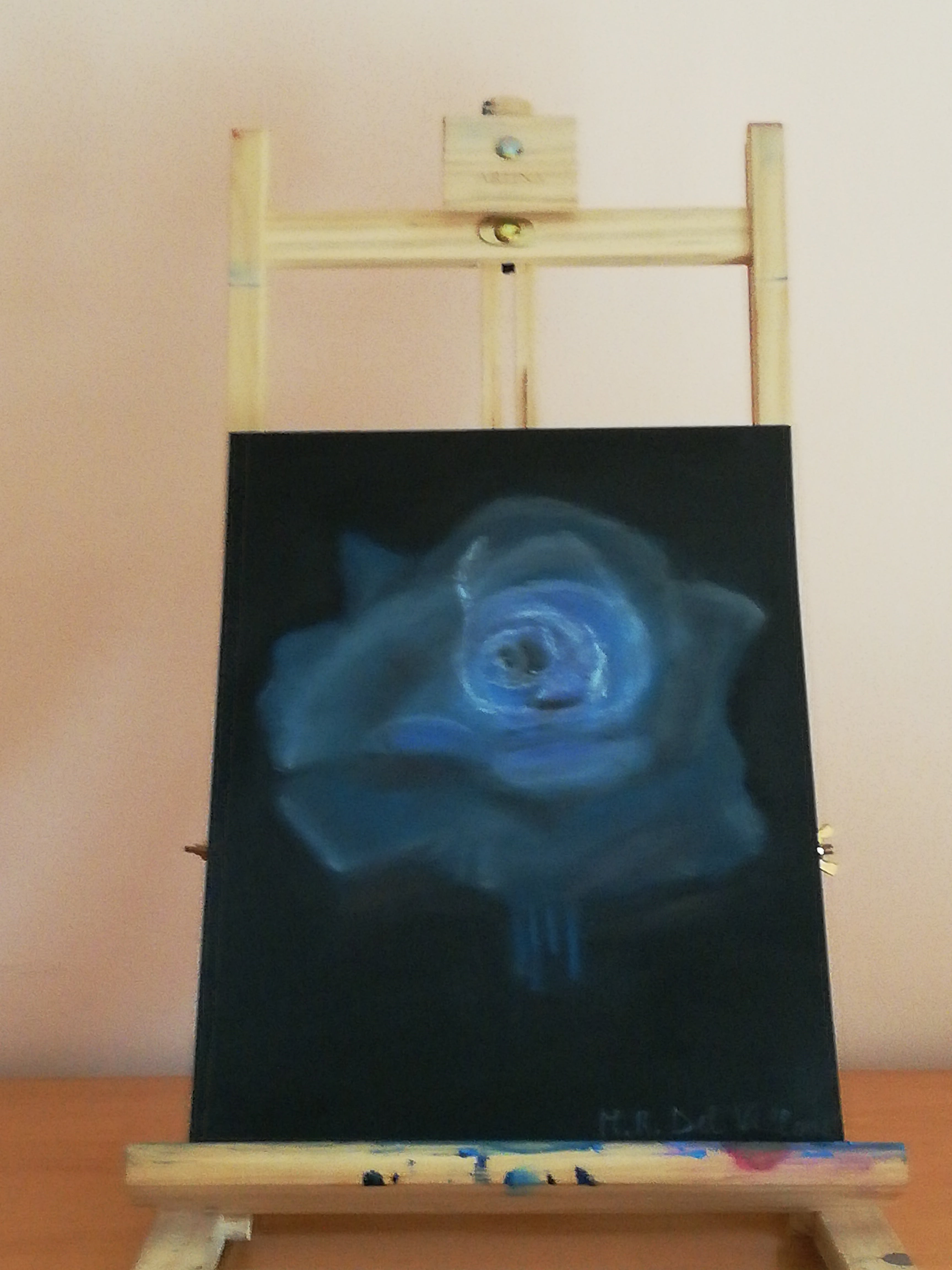 Una rosa blu