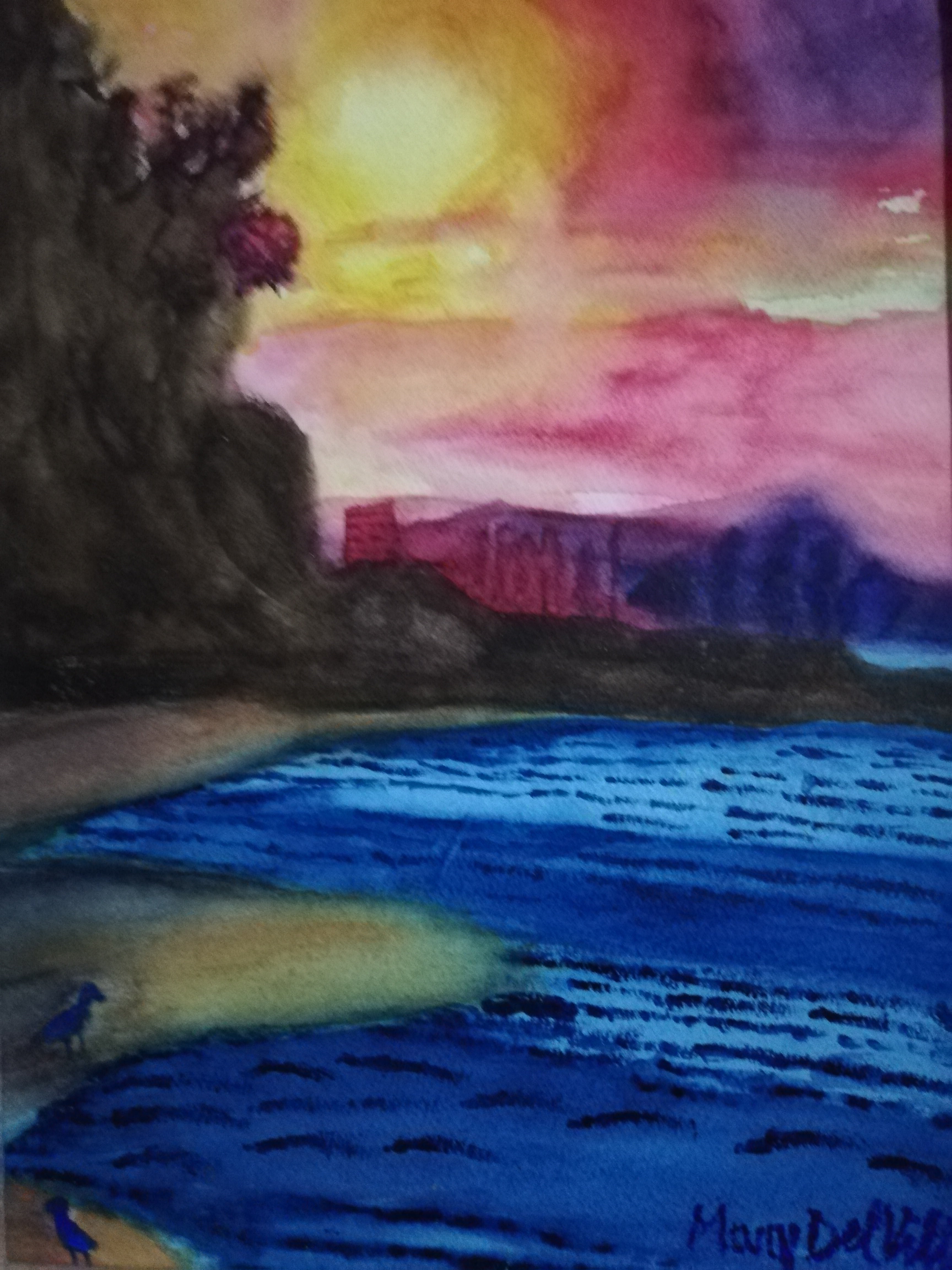 Tramonto sul mare