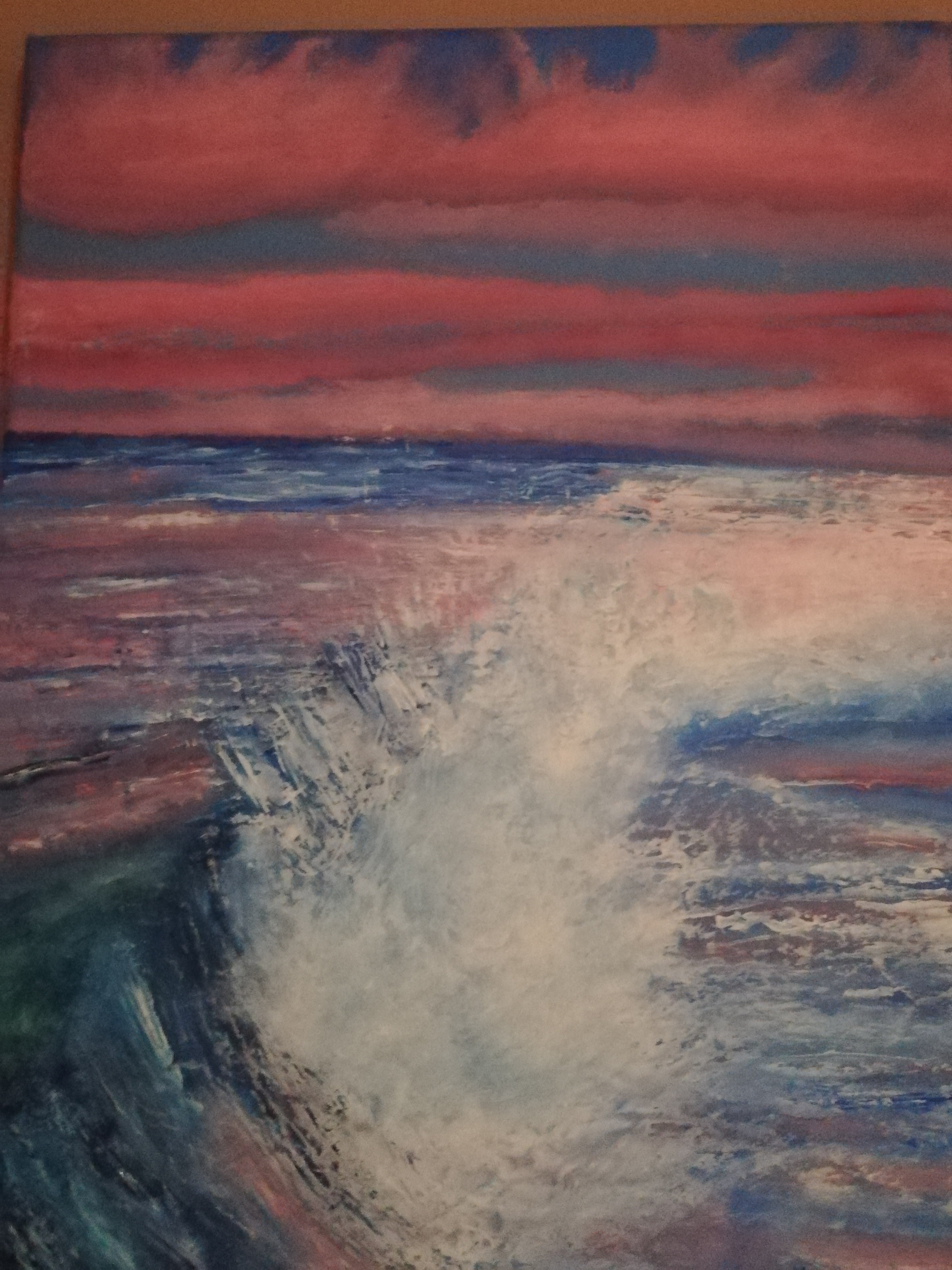 Un tuffo nel mare al crepuscolo