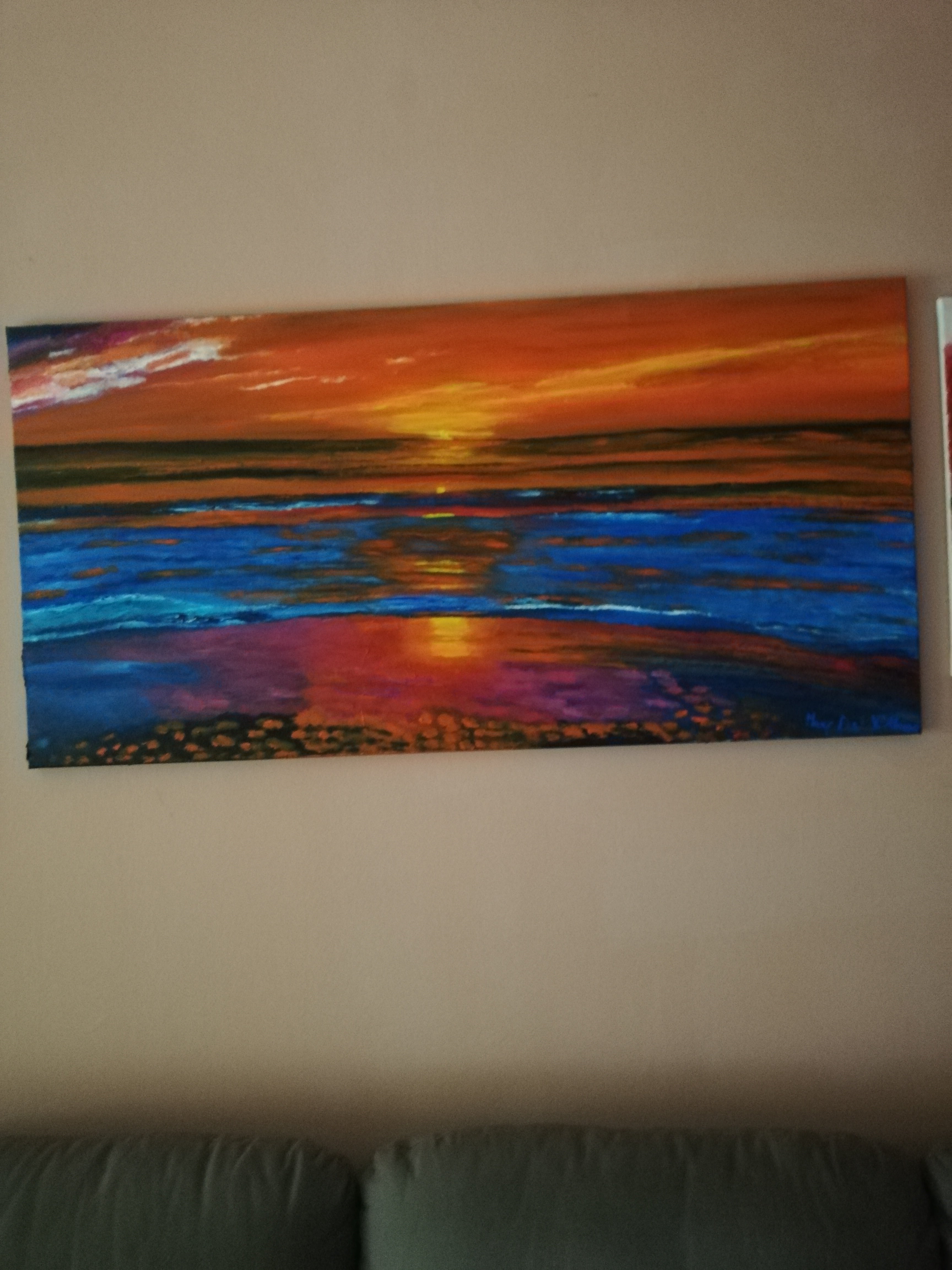 Riflessi di un tramonto nel mare