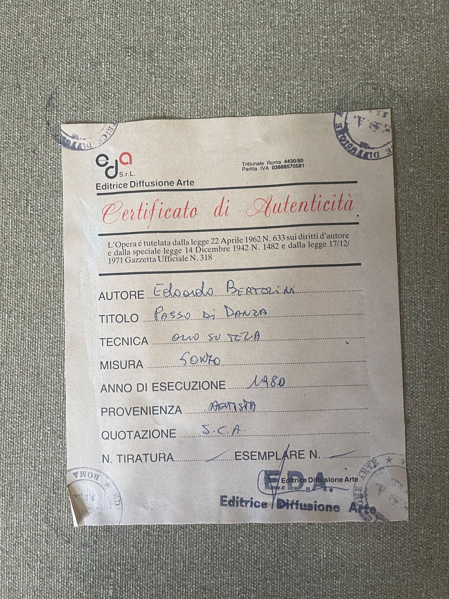 DANCE STEP - EDOARDO BERTOLINI