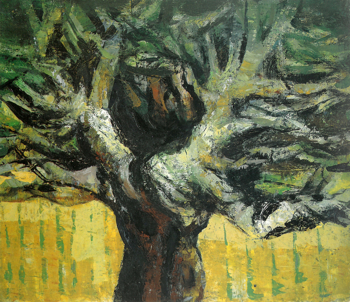 Albero n.2 di Salvatore Ferma, olio su tavola – paesaggio