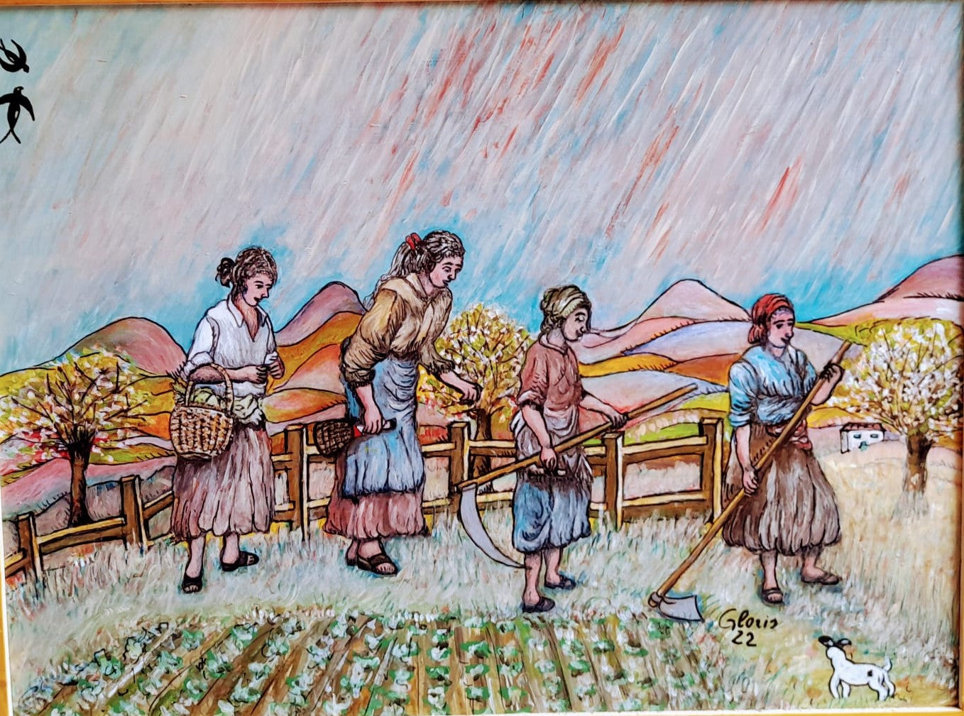 El pequeño jardín les anima.