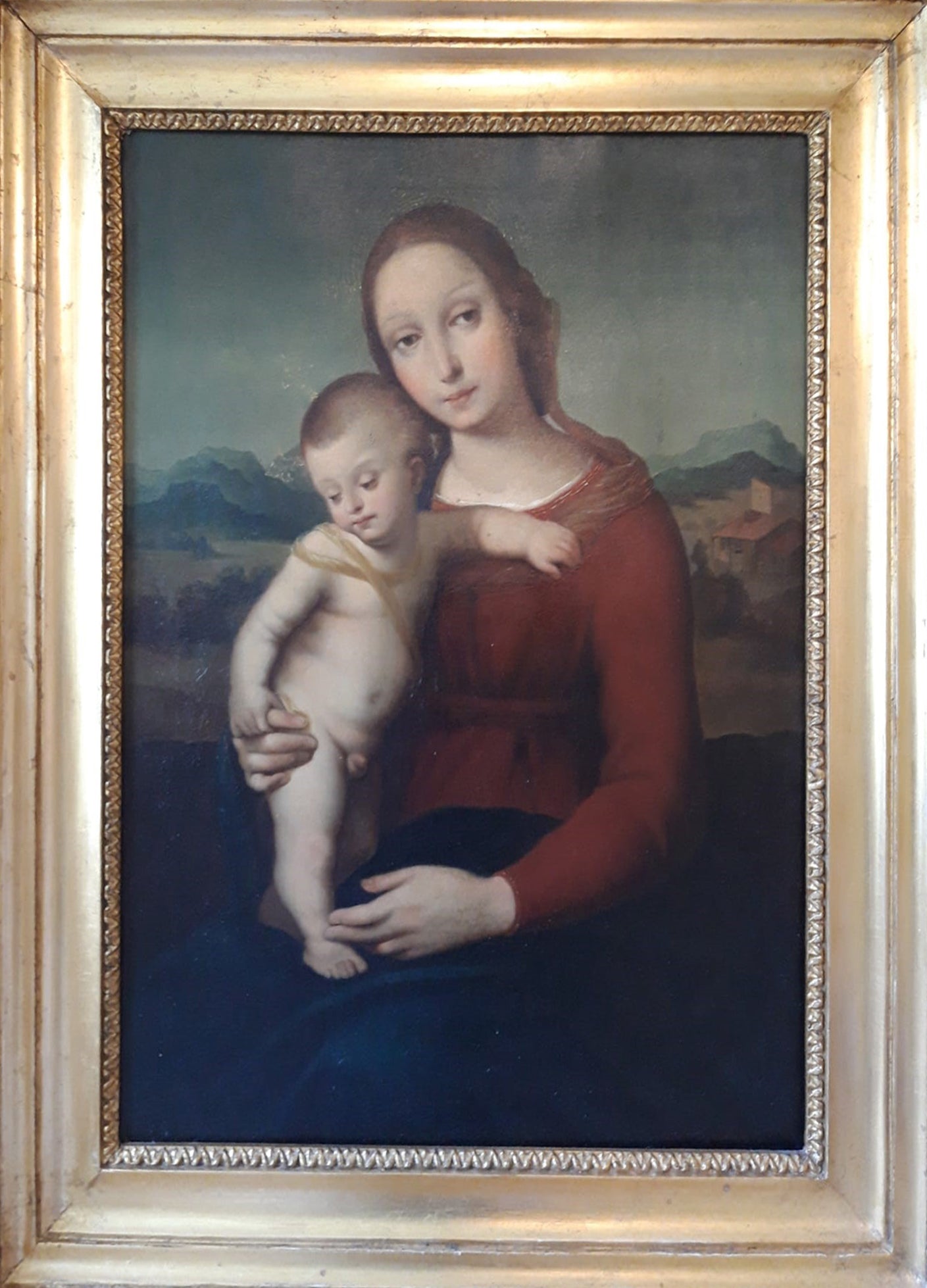 Madonna con bambino (Replica Raffaello Sanzio - Scuola Italiana)