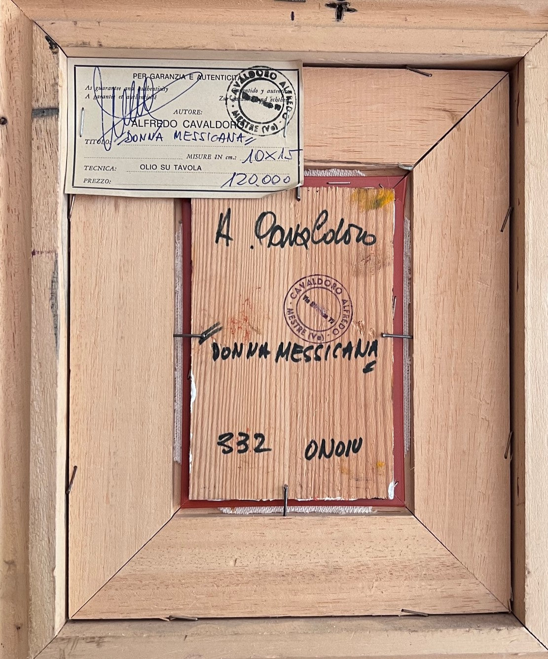 ALFREDO CAVALDORO - DITTICO - PESCATORE E DONNA MESSICANA