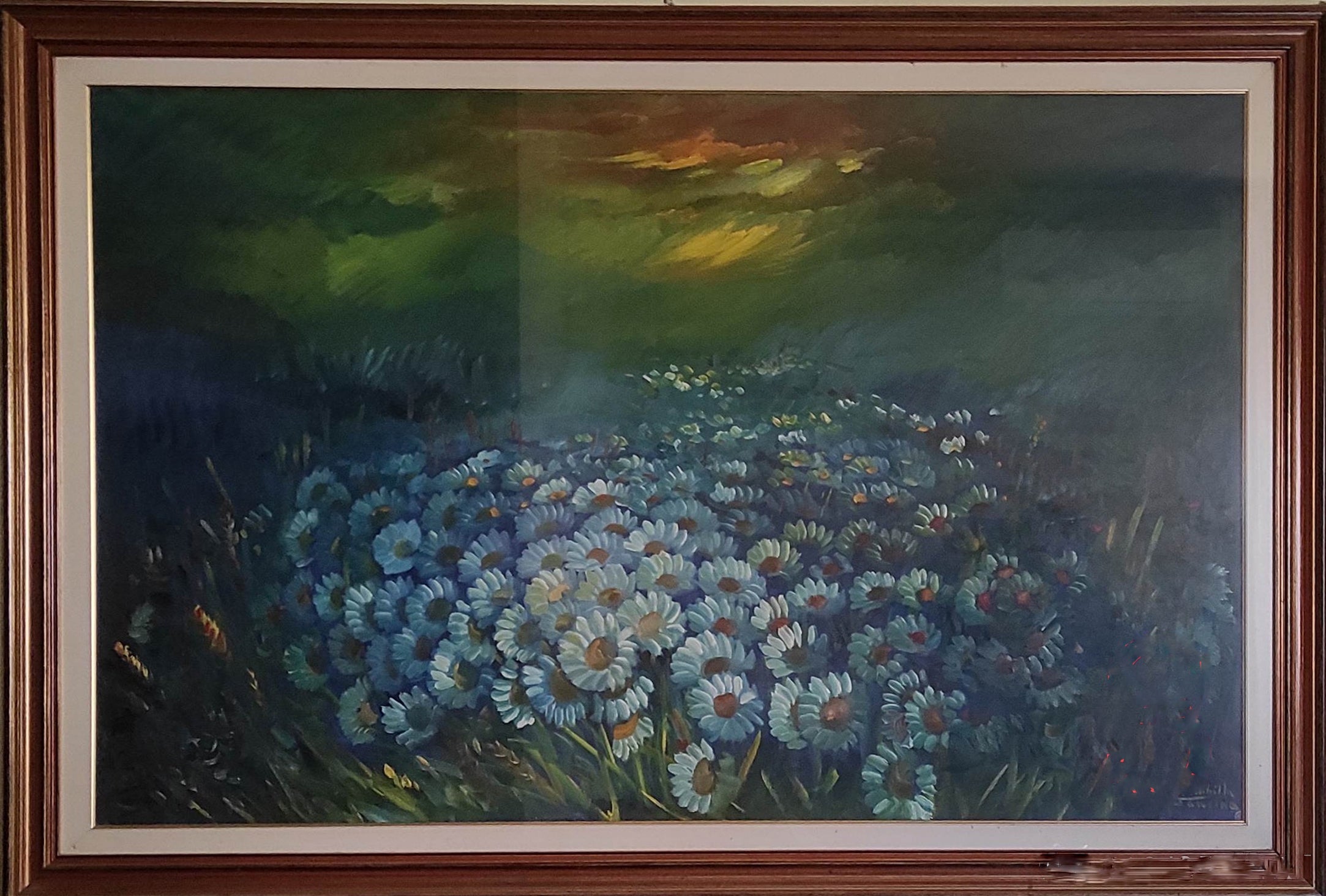 Giuseppe Brambilla (Sancina) - Margherite al tramonto
