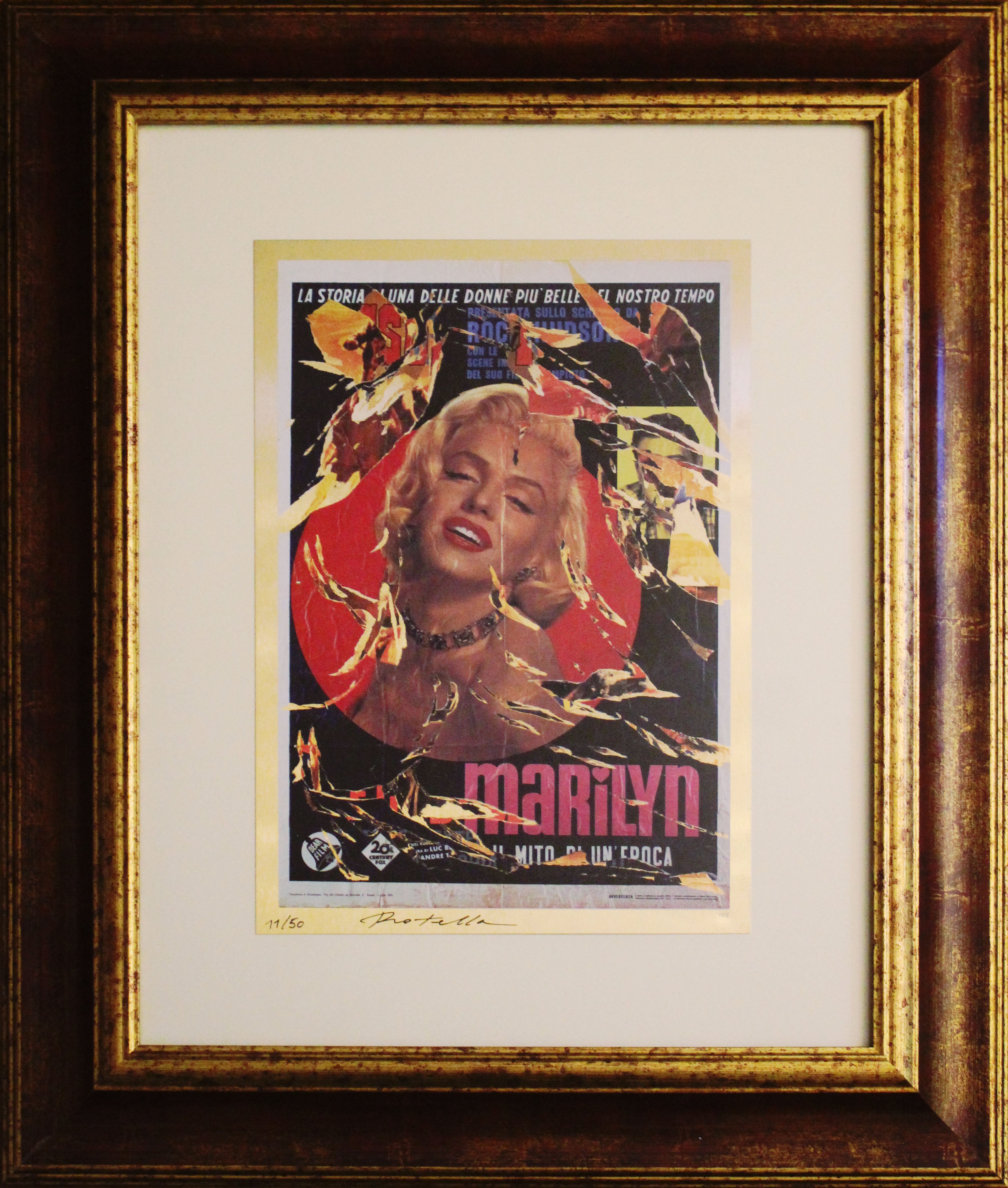 Mimmo Rotella - Marilyn il mito