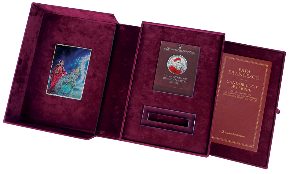 Medaglia celebrativa del 700° Anniversario di Dante Alighieri - San Paolo Patrimonio