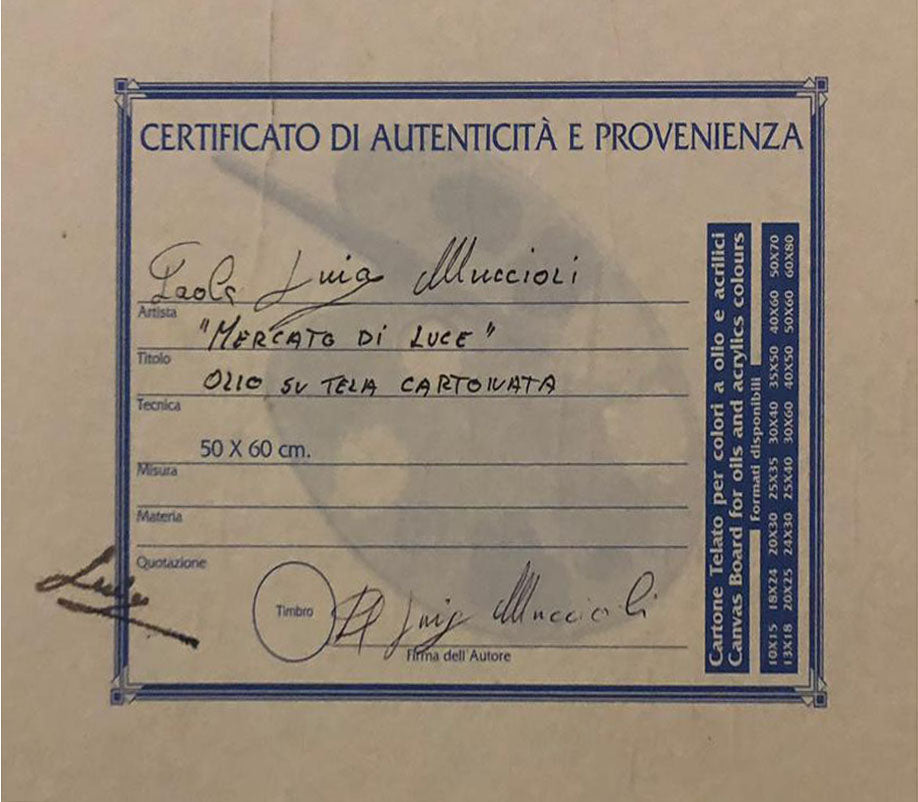 Paola Guia Muccioli - Mercato di luce