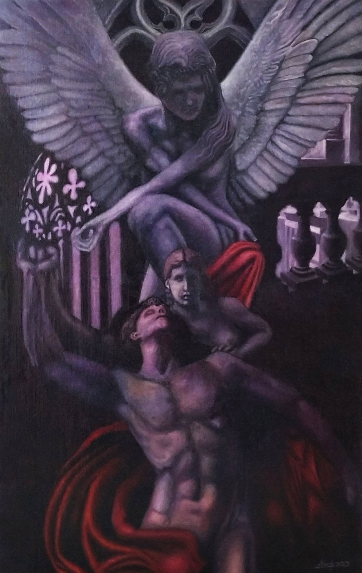 Mercurio con Psiche e un angelo