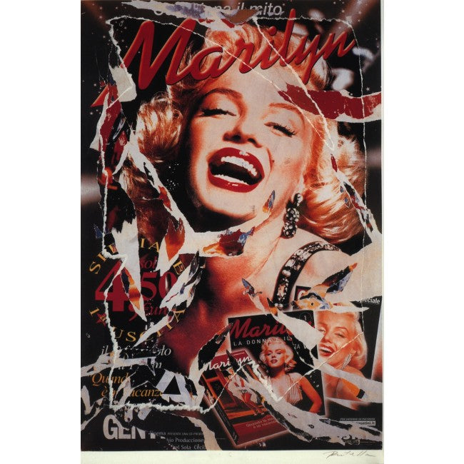 Mimmo Rotella - Omaggio a Marilyn