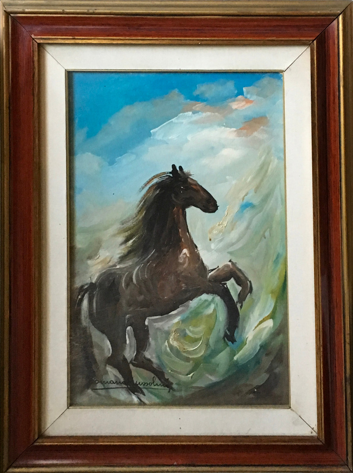Romano Mussolini - Horse