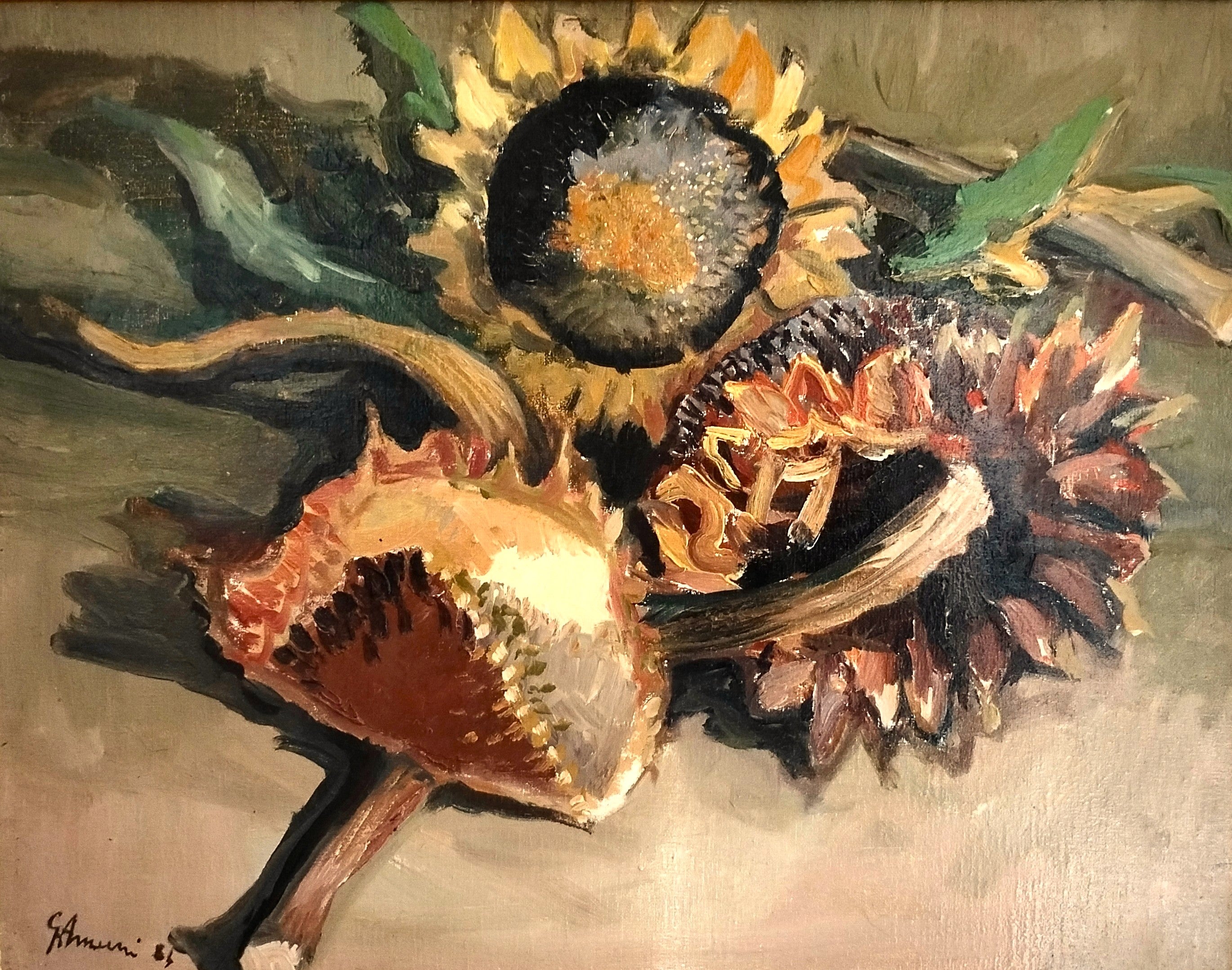 Natura morta con girasoli