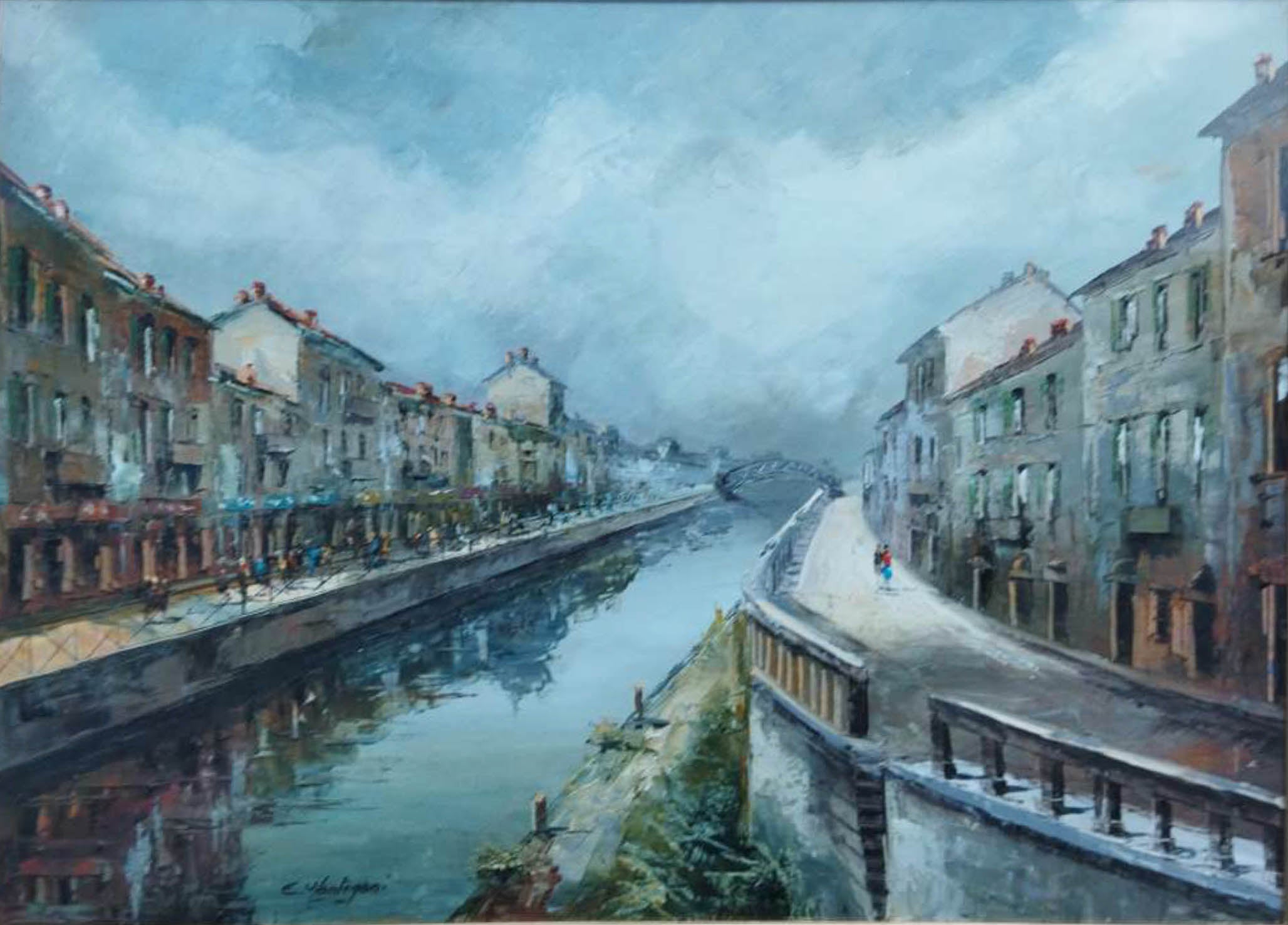 Eugenio Mantegani - Il Naviglio grande