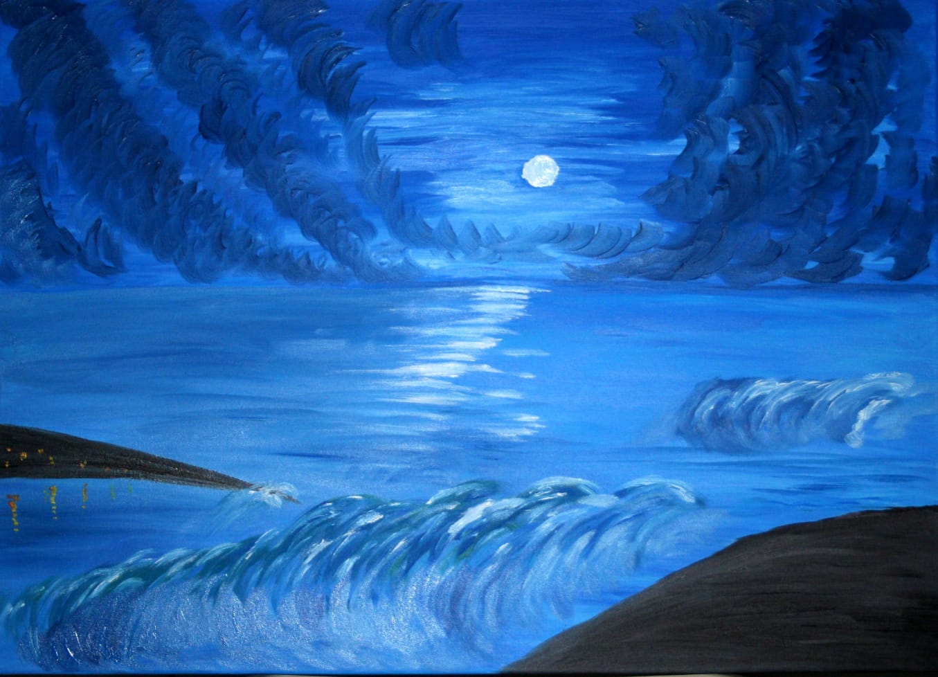 Noche en el mar