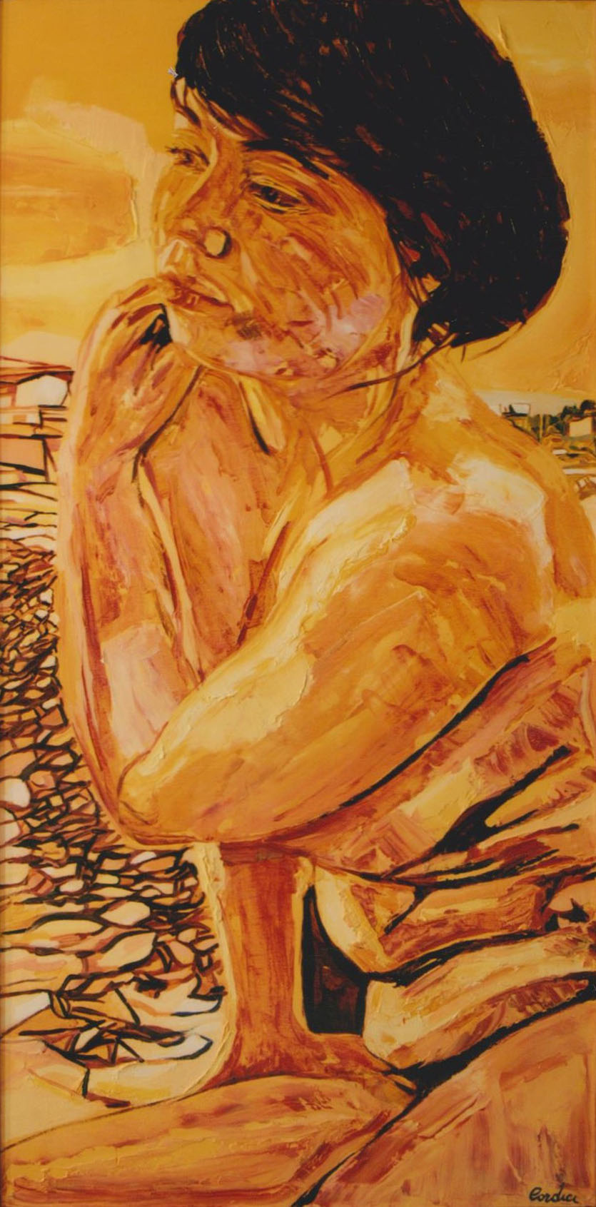 Pietro Cordici - Donna in spiaggia