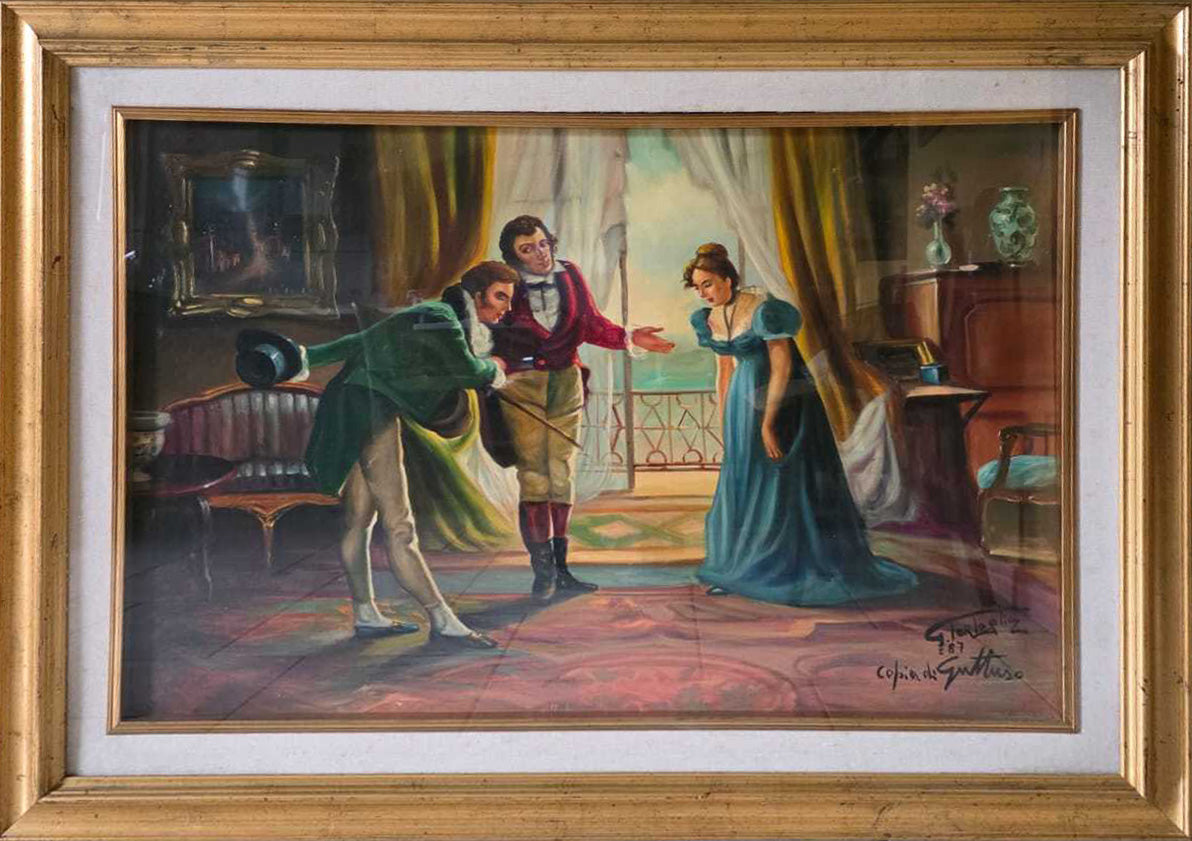 Guglielmo Tartaglia - La Visita (copia del techo de Guttuso)
