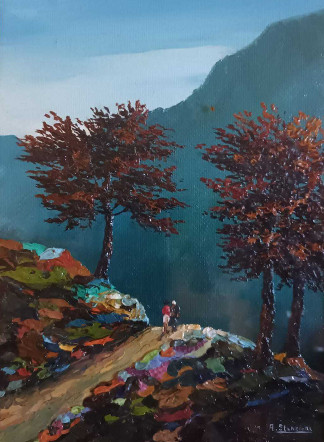 A. Stanzione - Senza titolo (paesaggio)