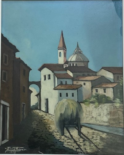 Ennio Fabbri -Senza Titolo (case di paese)