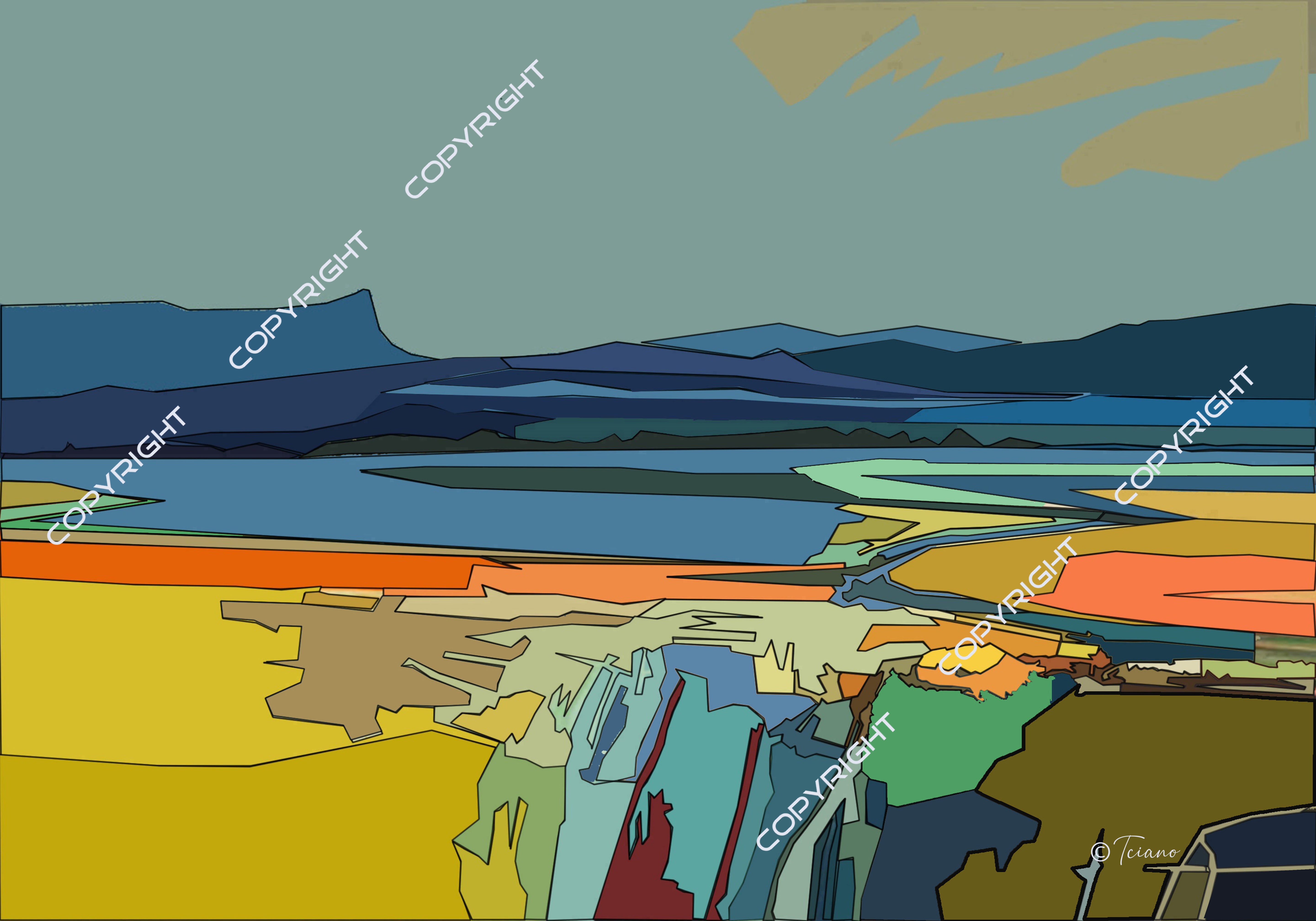 Marshes and mountains