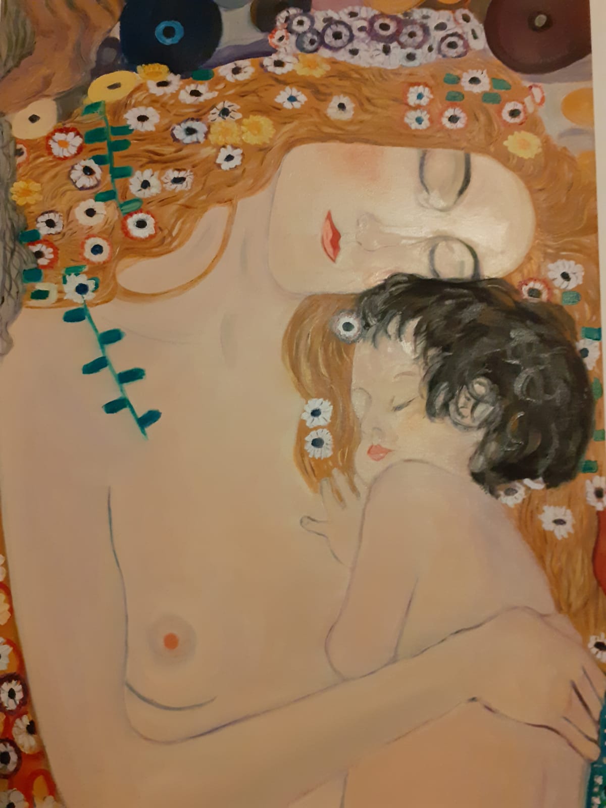 Detalle de la Tercera Edad de Klimt