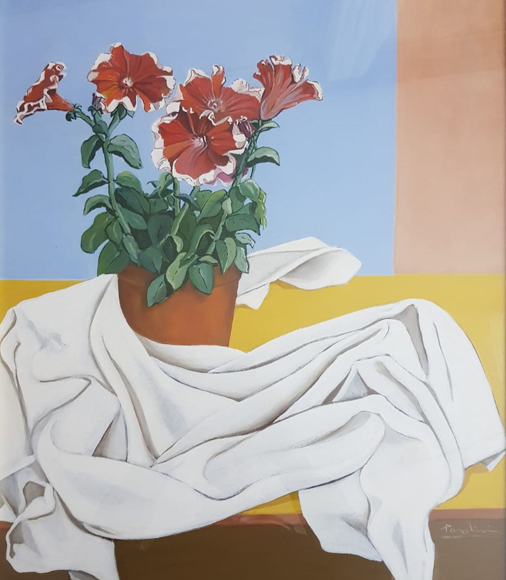 Pasolini - Vaso di fiori sul tavolo
