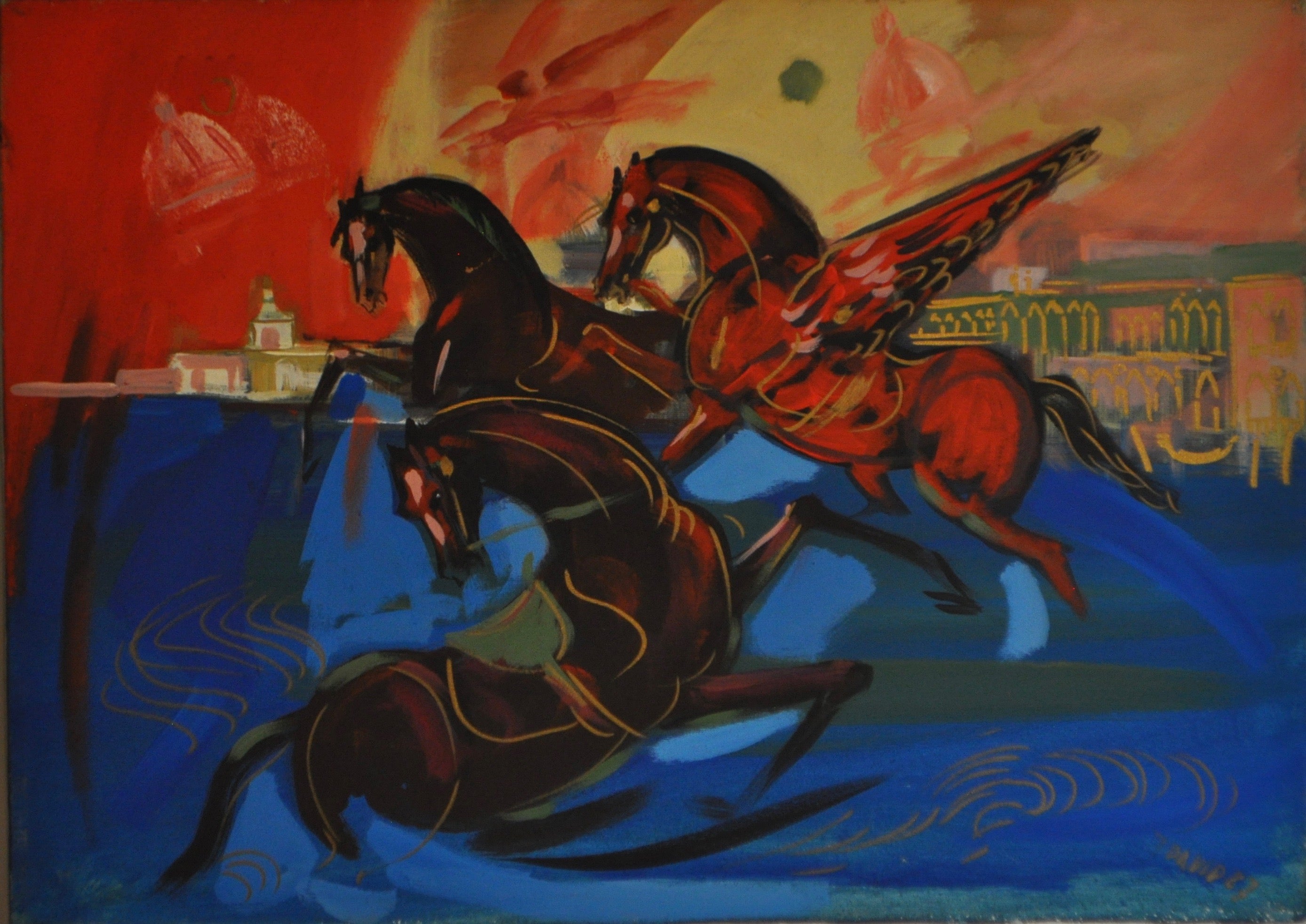 Pegaso y caballos en Venecia