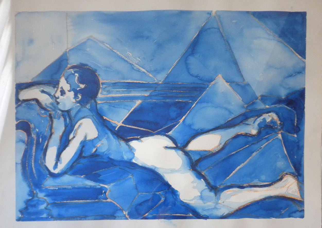 Antonia Lucchese - Desnuda en azul