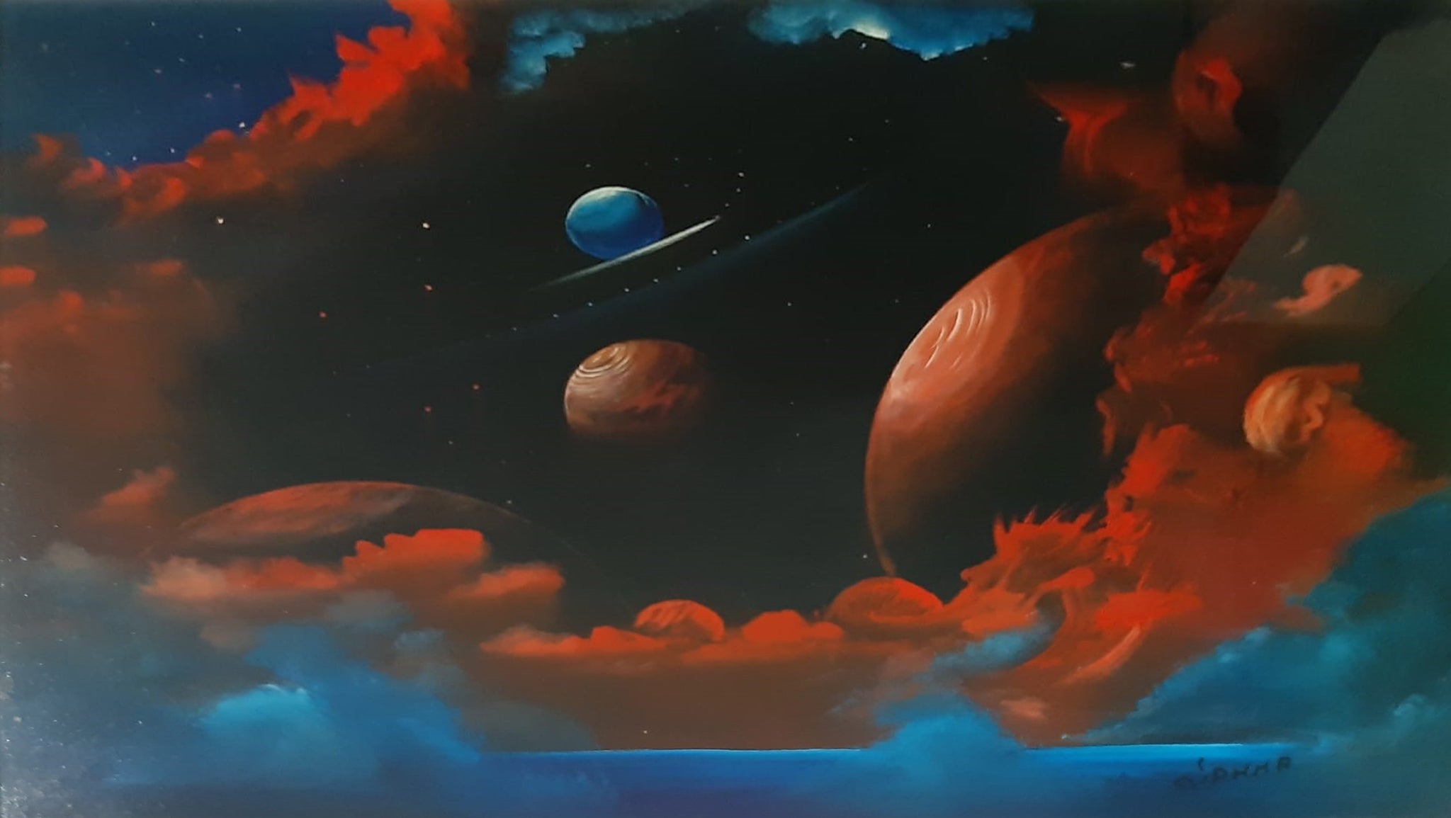 Giuseppe Sanna - Sin título (planetas)