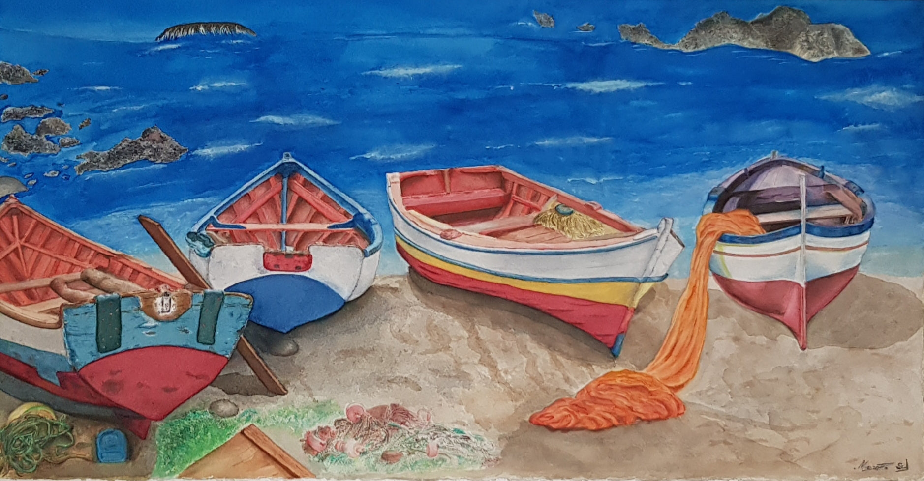 La quiete della pesca autunnale