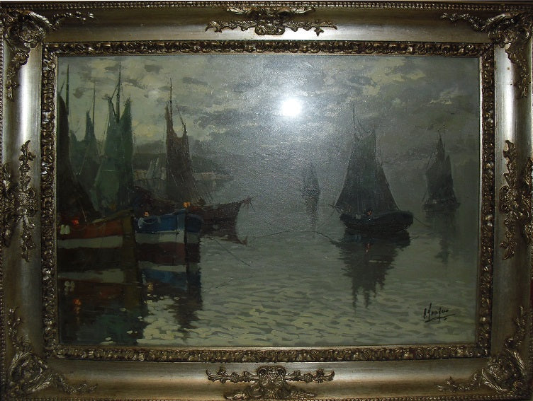 Antonio Ferrigno - Marina with boats