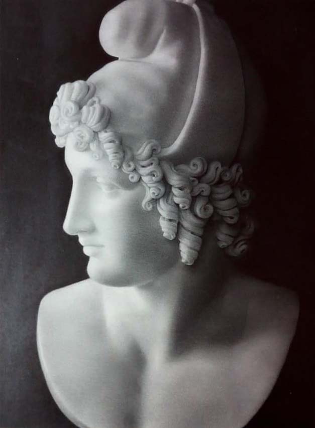 Testa di Paride, da Antonio Canova