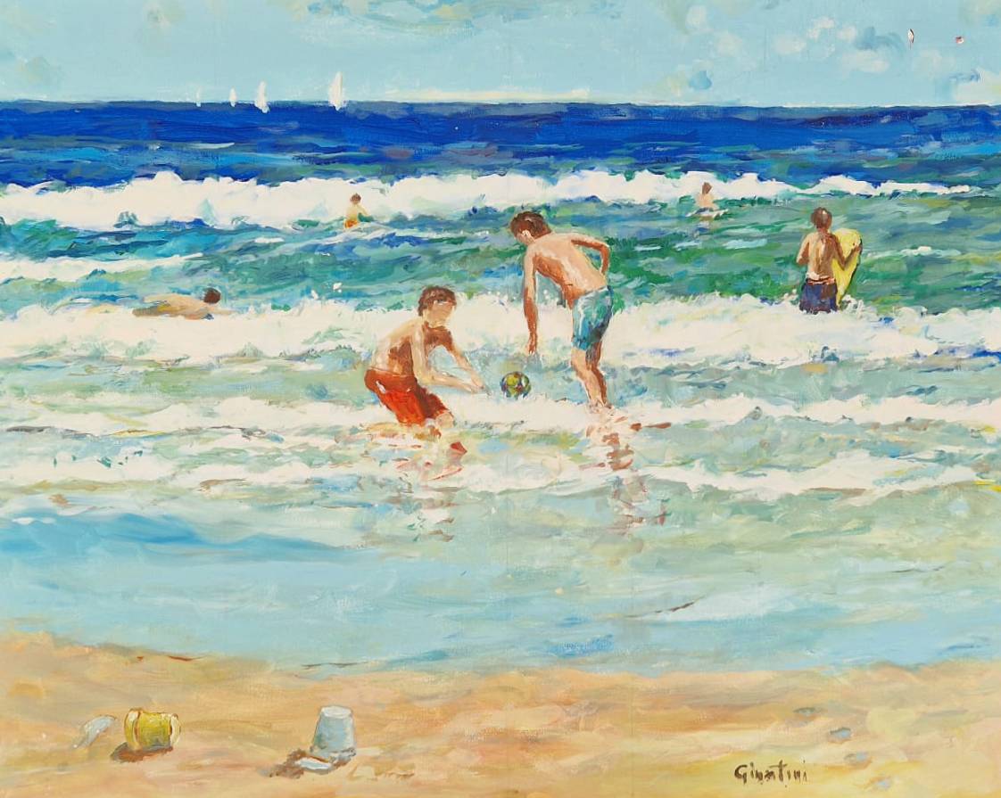 Chicos en la playa