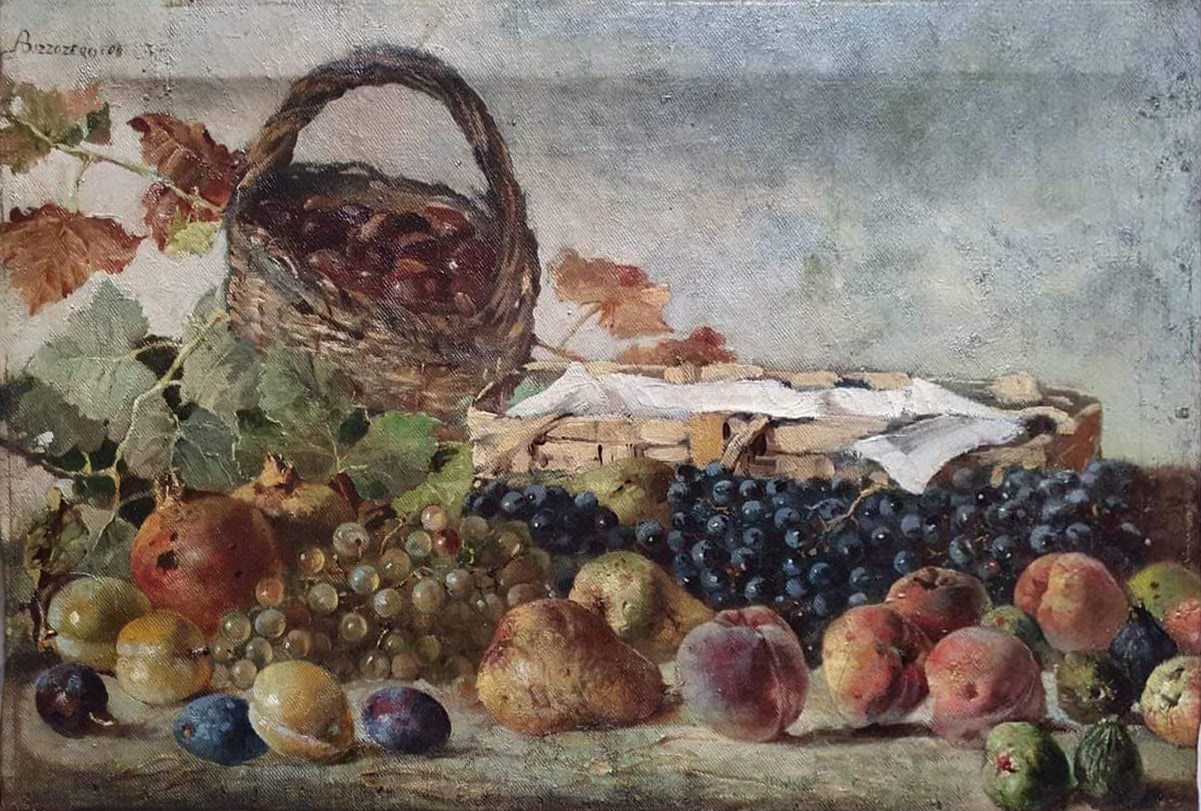 Attilio Bizzozero - Cesta de frutas