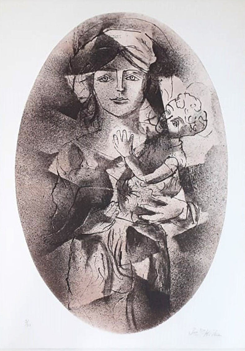 Ibrahim Kodra - Madonna con bambino