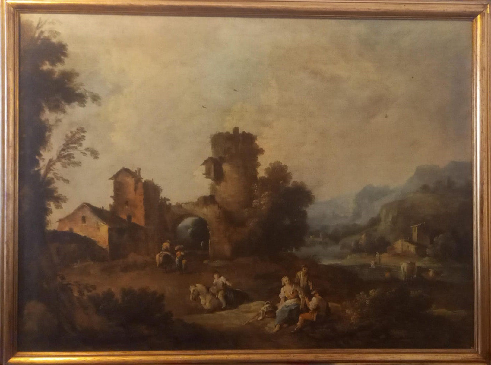 Giuseppe Zais - Paisaje con una torre en ruinas