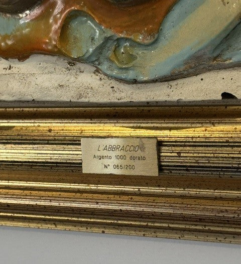 L'abbraccio - bassorilievo in argento - Creazioni