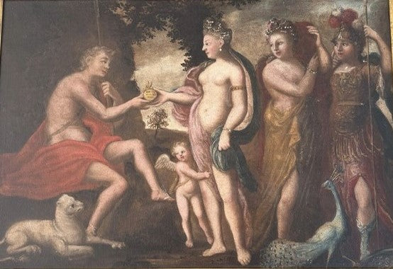 Giudizio di Paride a olio su tela