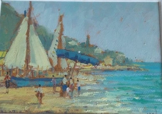 Marina Varrazze - olio su tela - Venanzio Mele