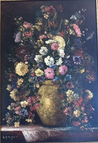 Bizet - Fleurs - Olio su tela