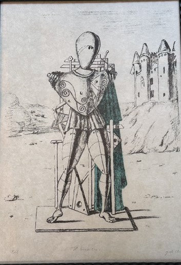 Giorgio de Chirico - Il trovatore - Litografia