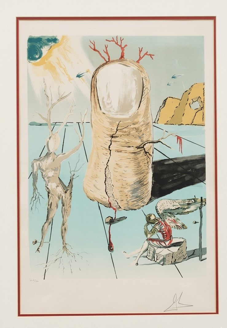 THE THUMB - litografia su carta - Salvador Dali'