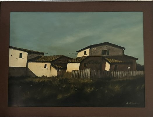 Senza Titolo - olio su tavola - Palmieri