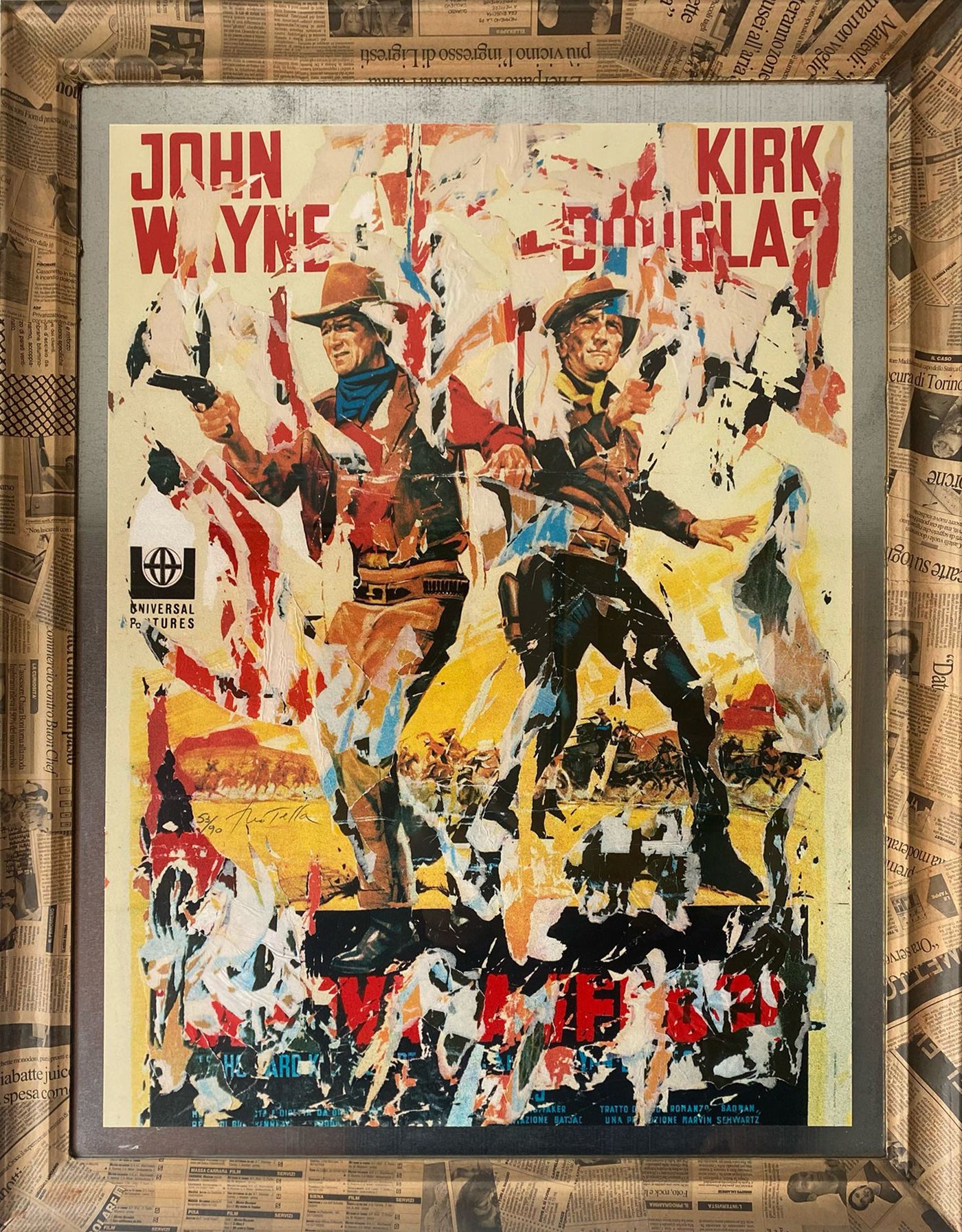 Mimmo Rotella - John Wayne