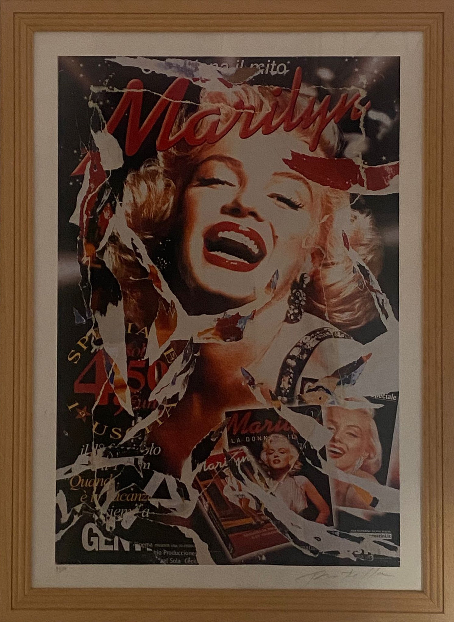 Mimmo Rotella - Omaggio a Marilyn